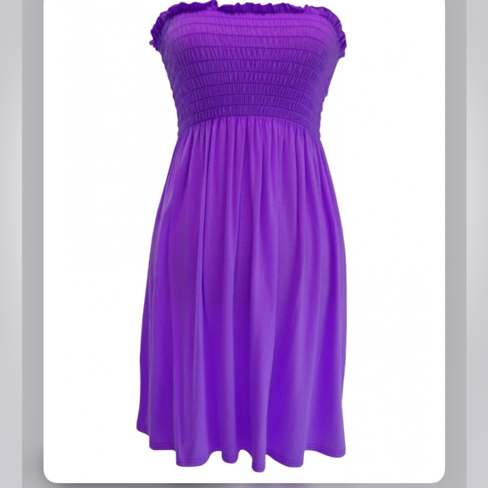 Modern Kiwi purple tube top dress size Small